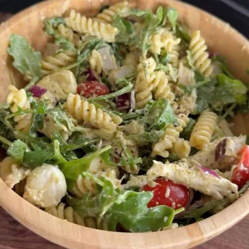 chicken pesto pasta salad4