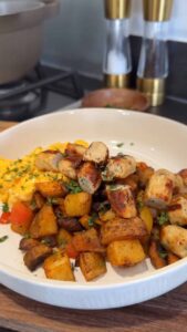 chicken sausage hash1