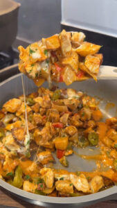 loaded chicken and potato casserole (4