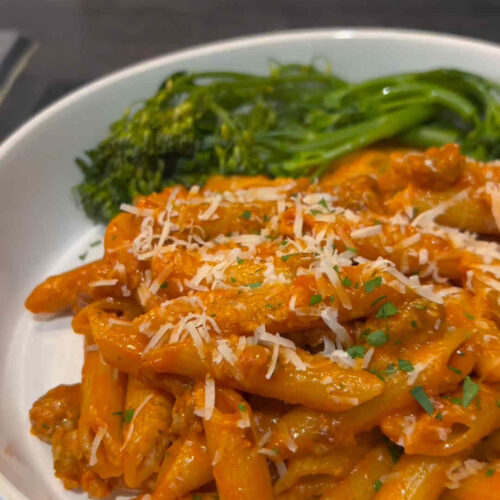 spicy sausage pasta