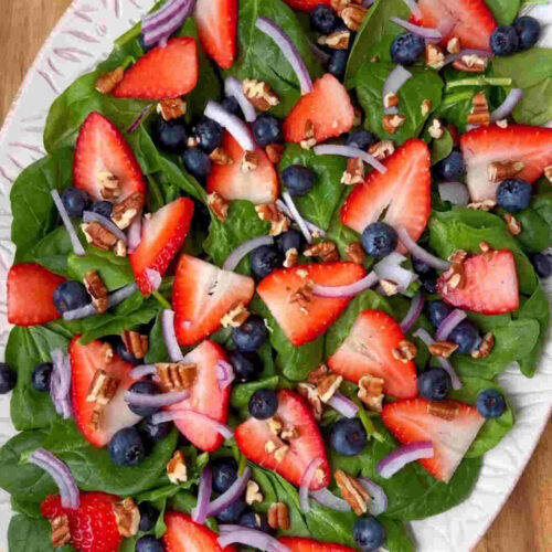 Strawberry Spinach Salad with Balsamic Vinaigrette6