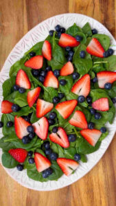 Strawberry Spinach Salad with Balsamic Vinaigrette1